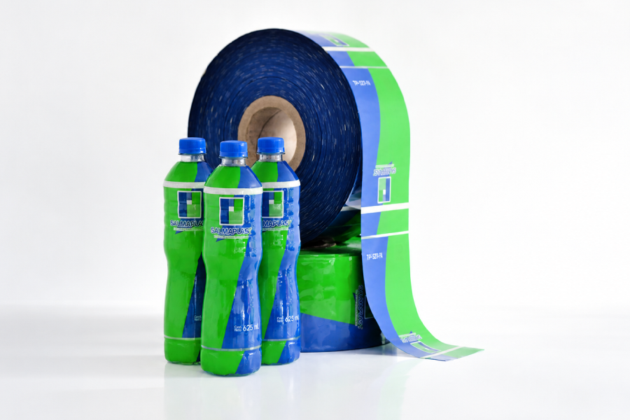 etiquetas PVC termoencogibles para botellas